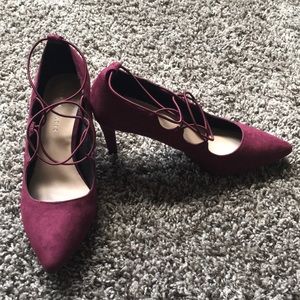 Burgundy heels